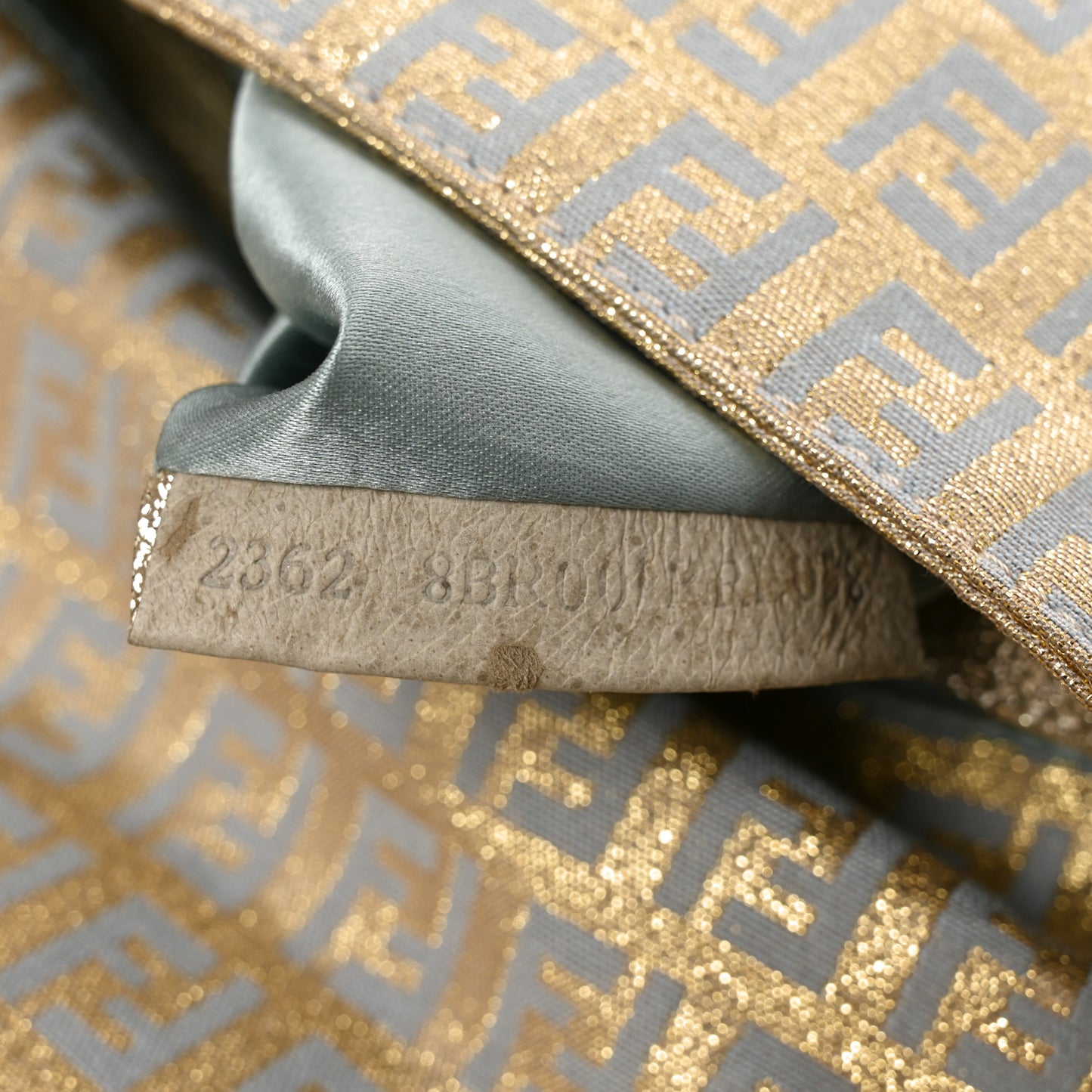 Metallic Jacquard Zucchino Suede Mama Baguette Peltro Argento Sabbia