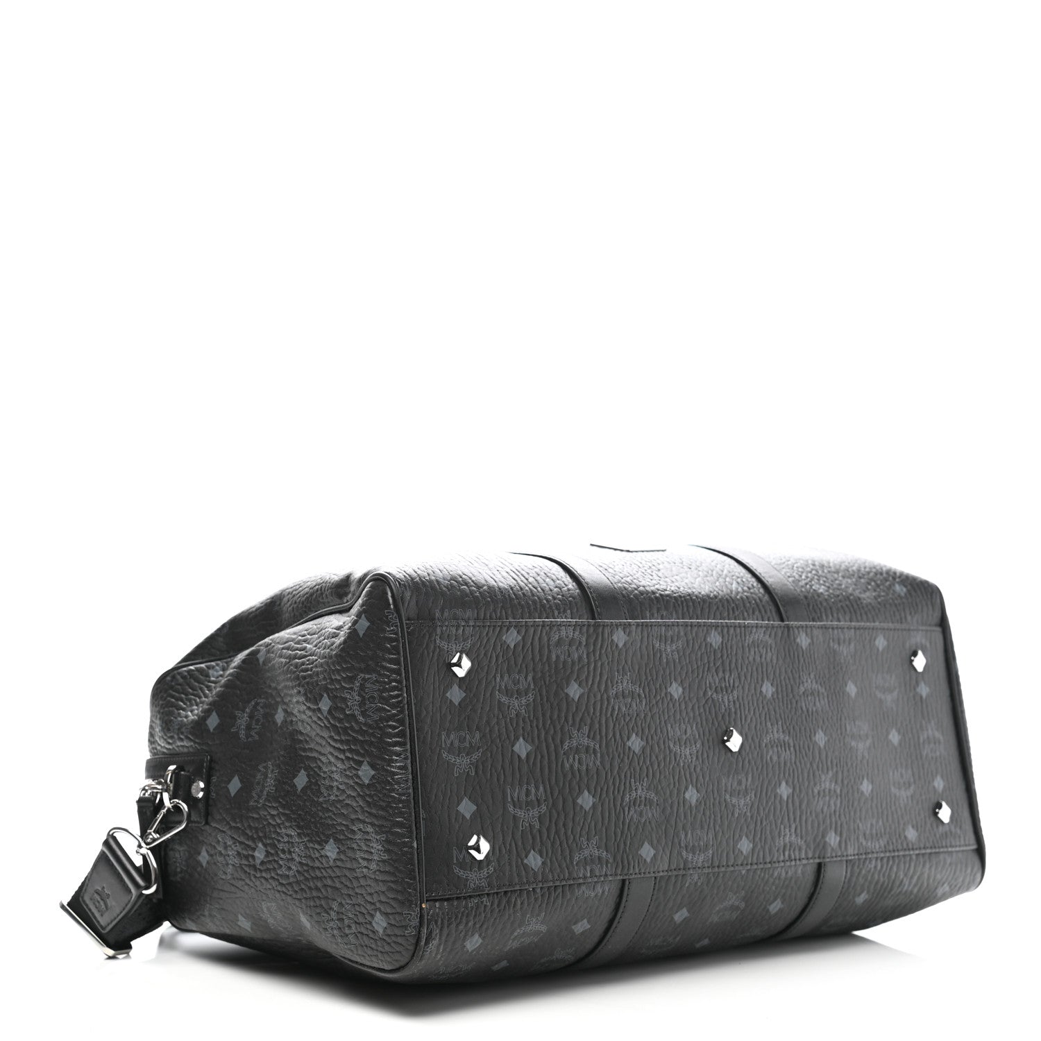 MCM Visetos Medium Traveler Weekender Duffle Bag Black 4 of 11