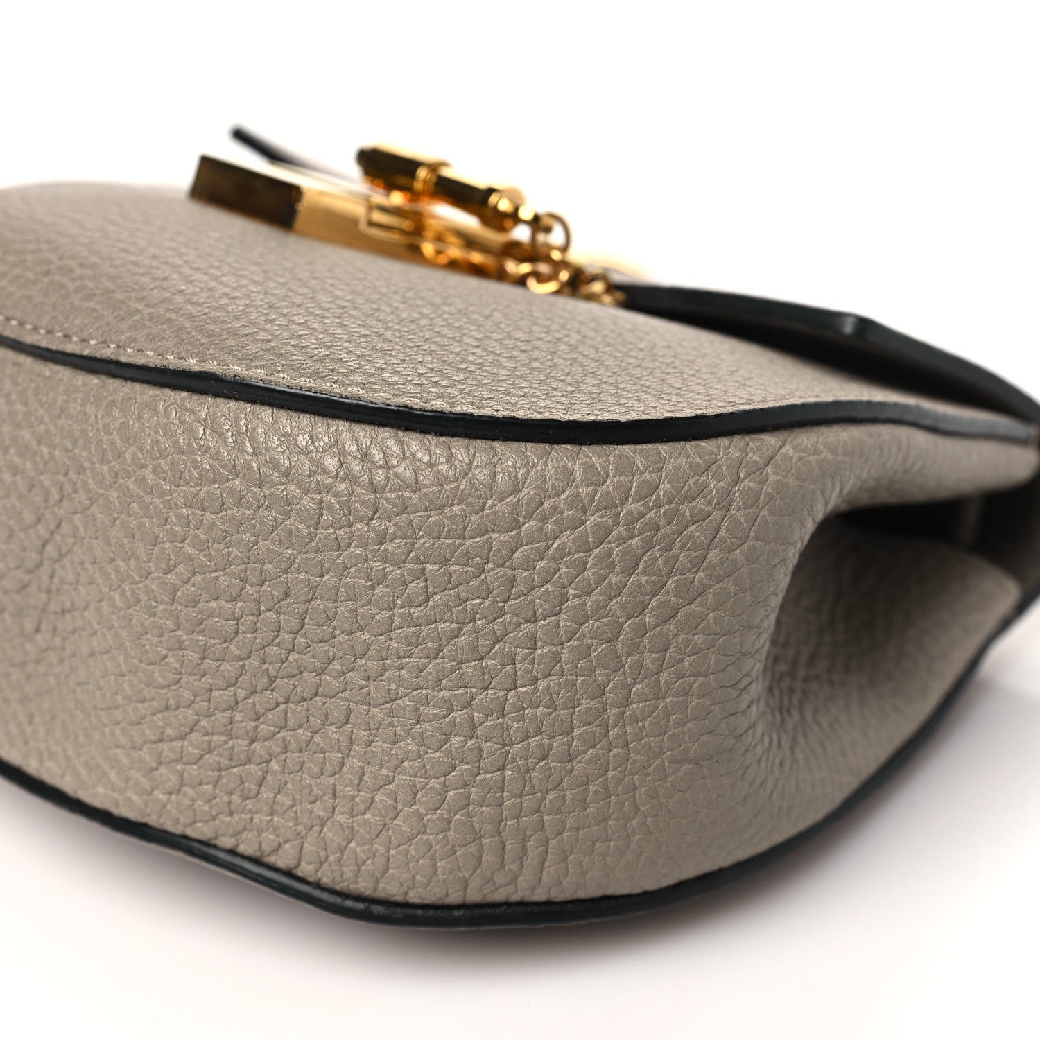 Chloe Grained Lambskin Mini Drew Shoulder Bag Motty Grey 10 of 12