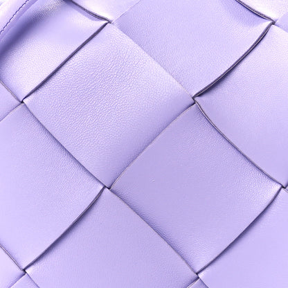 Bottega Veneta Lambskin Maxi Intreccio Small Cassette Camera Bag Wisteria 6 of 8