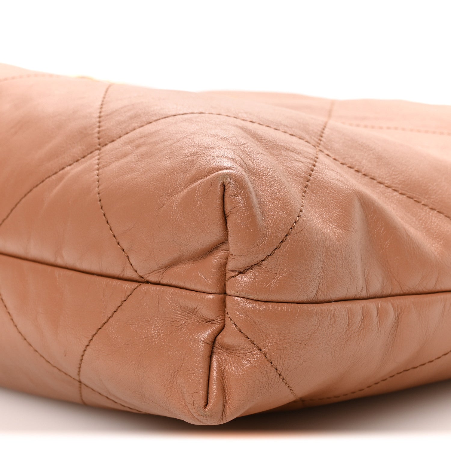 Chanel Shiny Calfskin Quilted Chanel 22 Camel 11 of 11