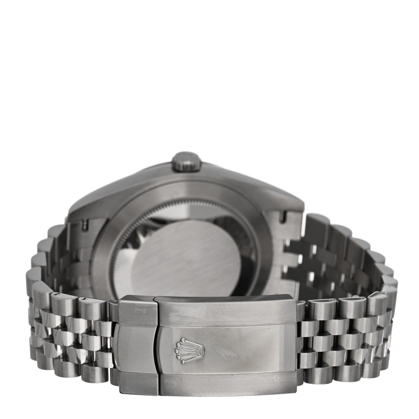 Stainless Steel 18K White Gold 41mm Oyster Perpetual Wimbledon Datejust Watch Slate 126334