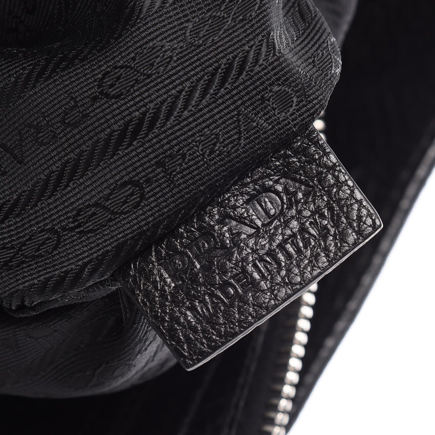 Prada Vitello Daino Side Pocket Hobo Nero Black 8 of 12