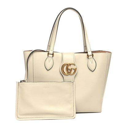 Gucci New Sakai Calfskin Lux Small Dahlia Tote Mystic White 1 of 12