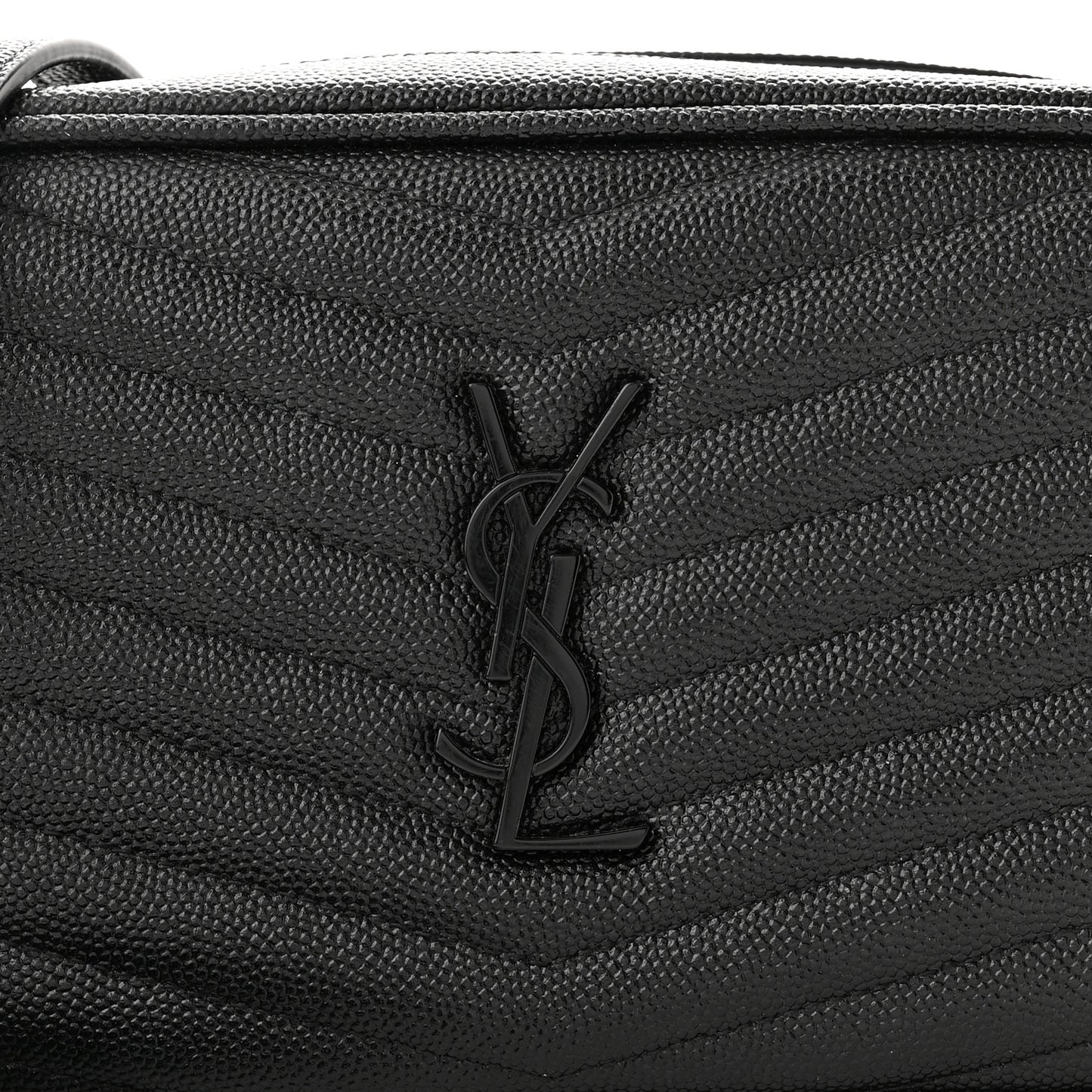 Grain De Poudre Matelasse Monogram Mini Lou Camera Bag Black