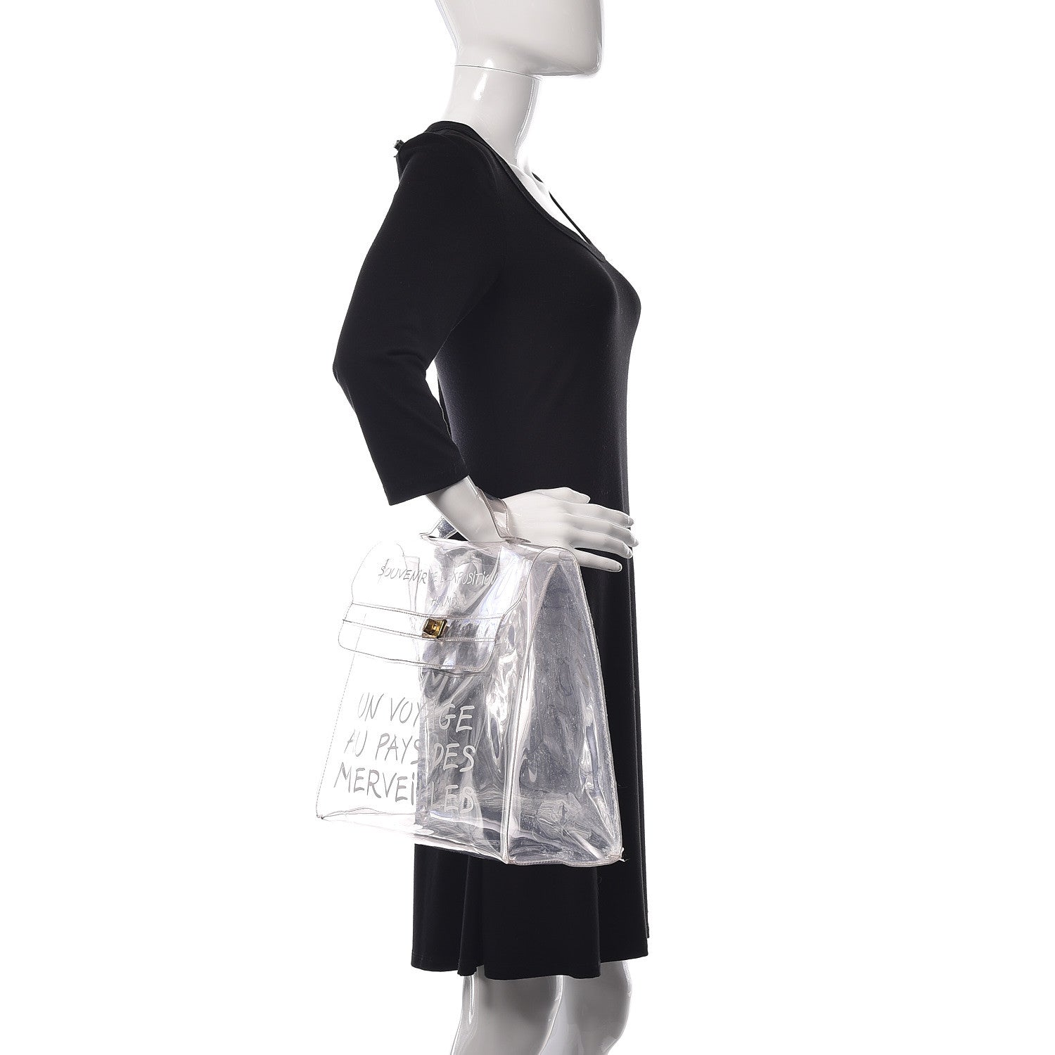 Hermes Vinyl Souvenir De L'Exposition Kelly Transparent 2 of 21