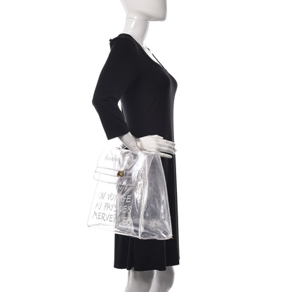 Hermes Vinyl Souvenir De L'Exposition Kelly Transparent 2 of 21