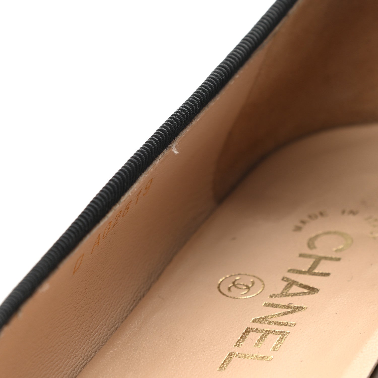 Chanel Lambskin Patent Cap Toe Ballerina Flats 38 Black 13 of 13