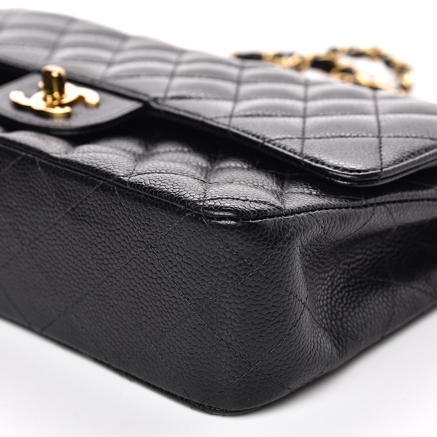 Chanel Caviar Quilted Medium Double Flap Black 9 of 16