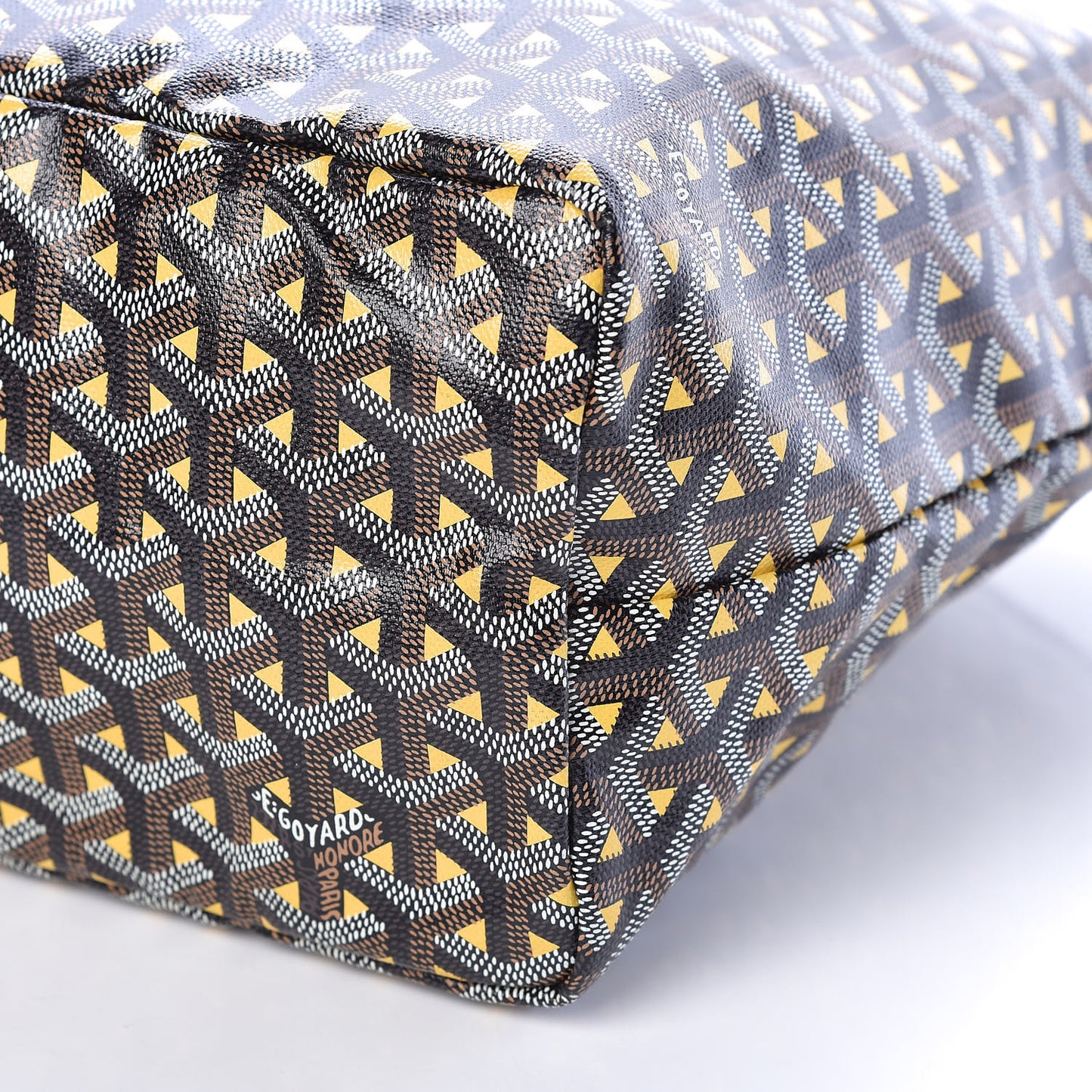 Goyardine Saint Louis Claire Voie PM Black Yellow