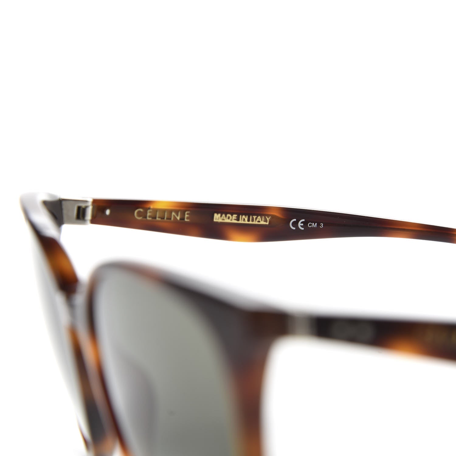 Celine Acetate Thin Mary Sunglasses CL 41068/S Tortoise 5 of 7