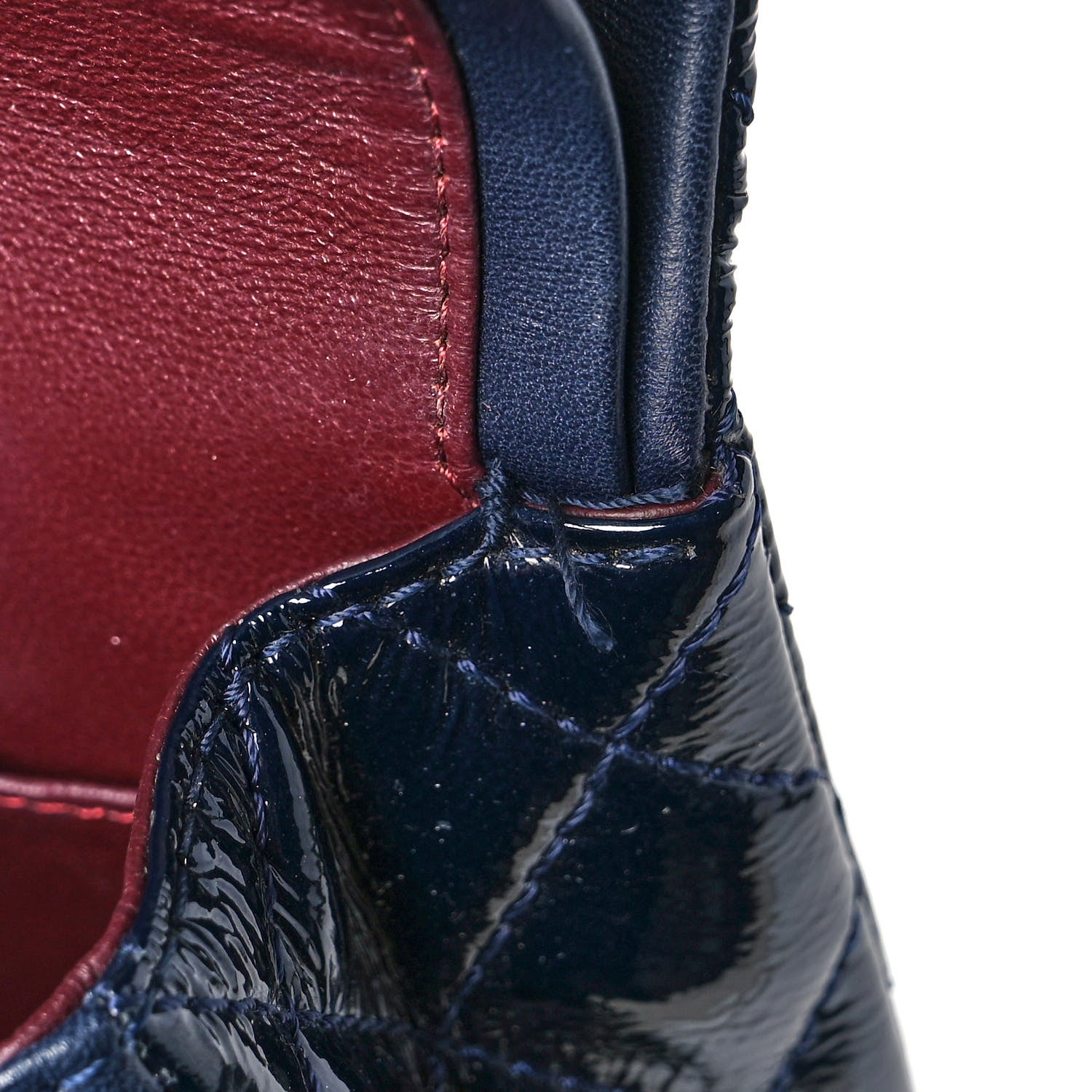 Chanel Distressed Patent Quilted 2.55 Reissue 226 Flap Navy 15 of 15