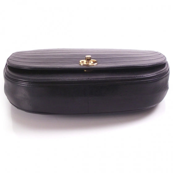 Lambskin CC Flap Chain Bag Black