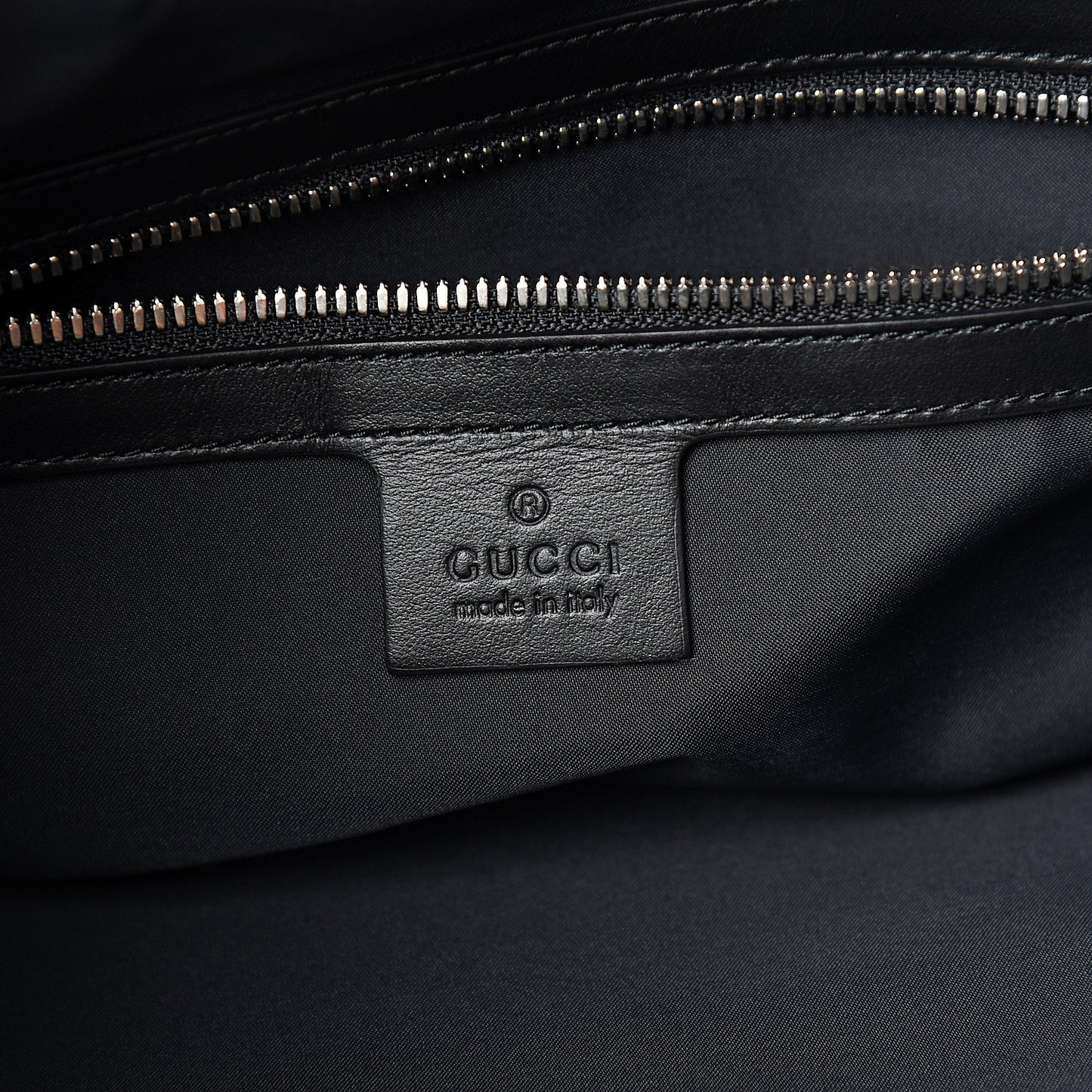 Calfskin Small GucciGhost Drawstring Backpack Black
