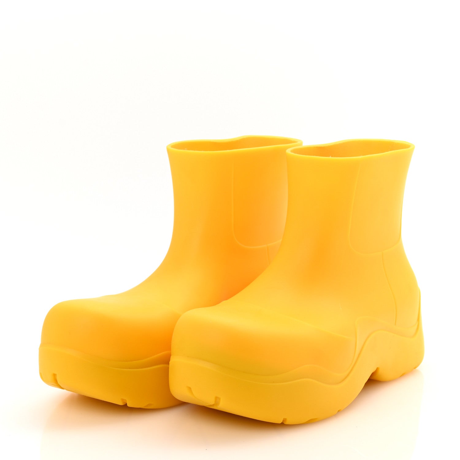 Bottega Veneta Rubber Puddle Ankle Boots 39 Egg Yolk 4 of 8