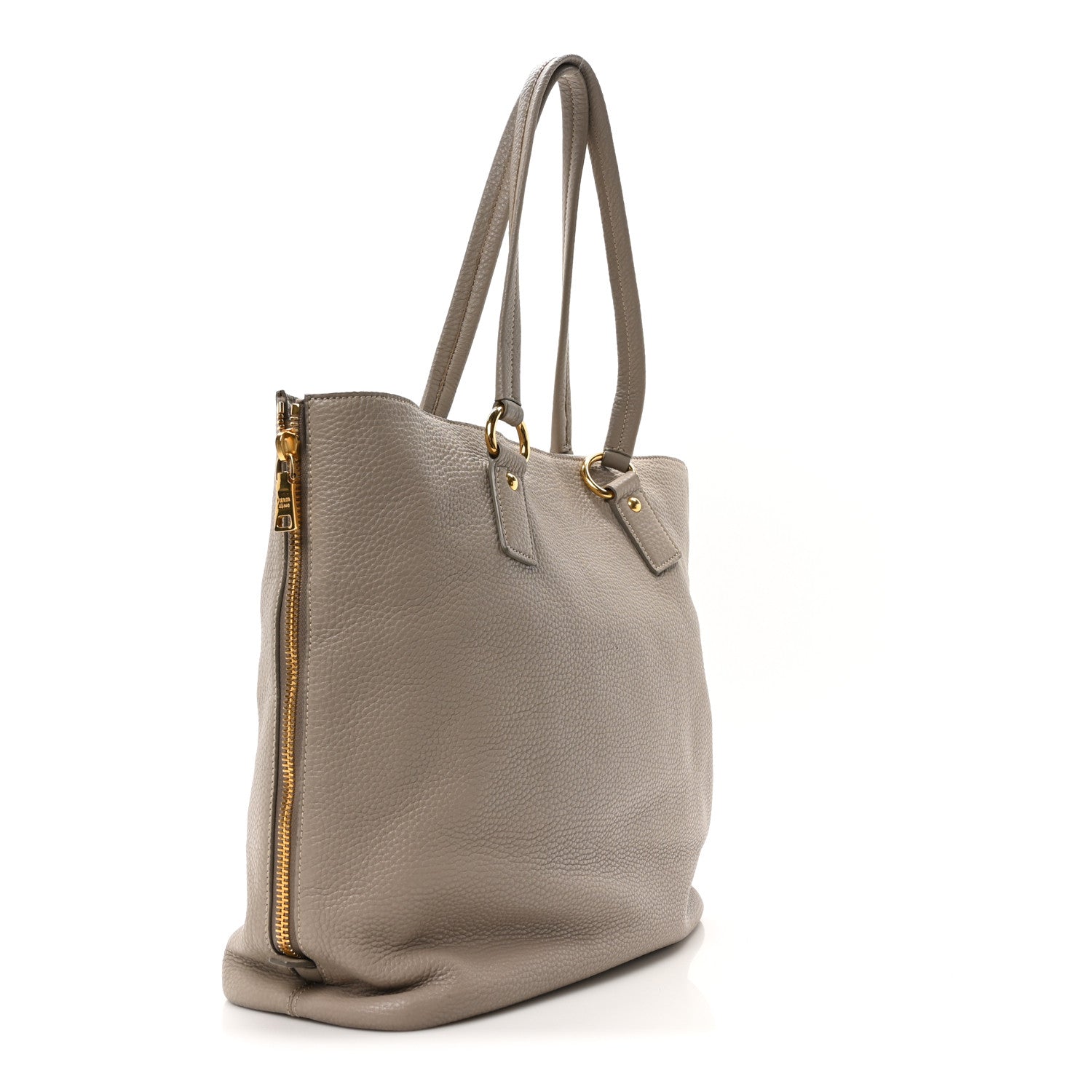 Prada Vitello Phenix Side Zip Tote Argilla 3 of 9