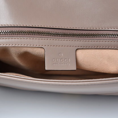 Gucci Calfskin Matelasse Medium GG Marmont Shoulder Bag Porcelain Rose 6 of 9