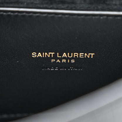 Saint Laurent Crocodile Embossed Calfskin Small Kaia Satchel Black 6 of 10
