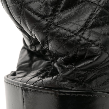 Chanel Aged Calfskin Quilted Large Gabrielle Shopping Tote Black 15 of 15