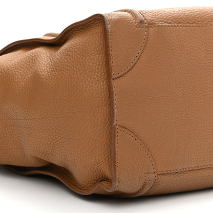 Celine Drummed Calfskin Mini Luggage Camel 5 of 17