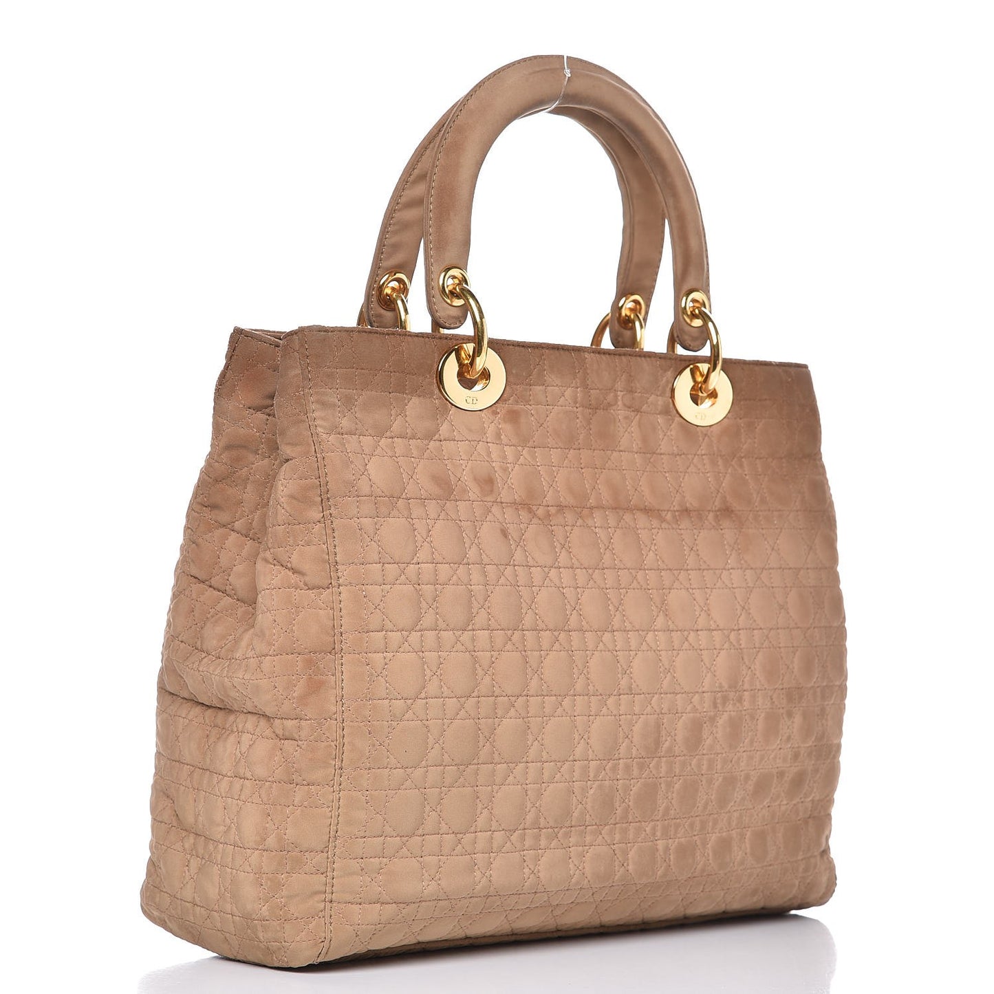 Nylon Cannage Medium Lady Dior Brown