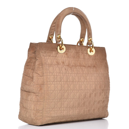 Christian Dior Nylon Cannage Medium Lady Dior Brown 3 of 17