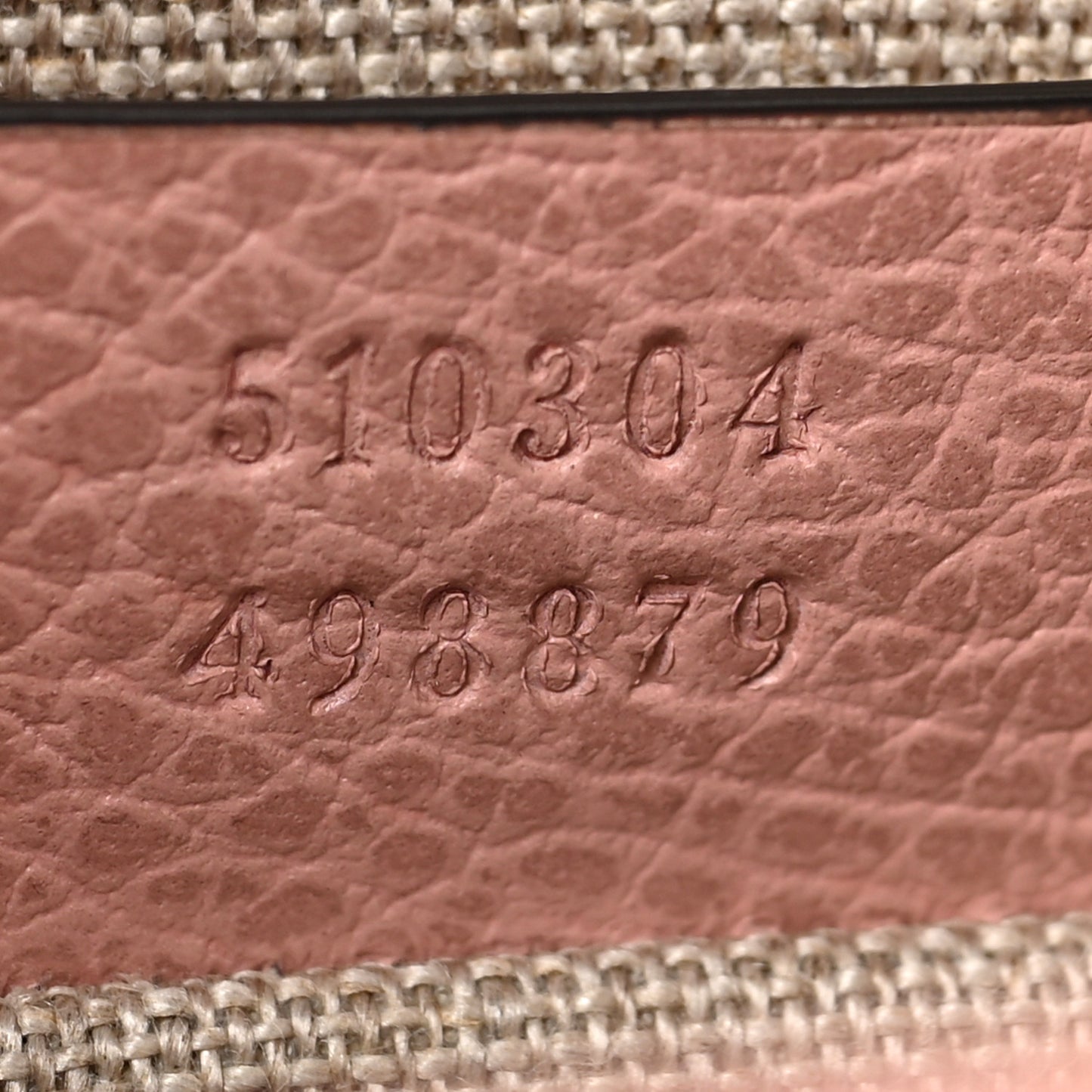 Dollar Calfskin Small Interlocking G Shoulder Bag Soft Pink