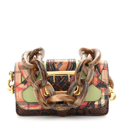 Burberry Calfskin Snakeskin Resin Madison Buckle Chain Bag Multicolor 1 of 11