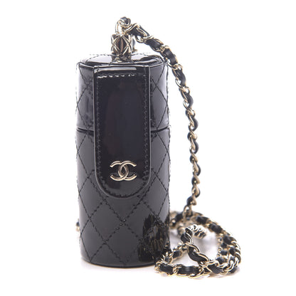 Chanel Patent Calfskin Lipstick Case On Chain Black 1 of 9
