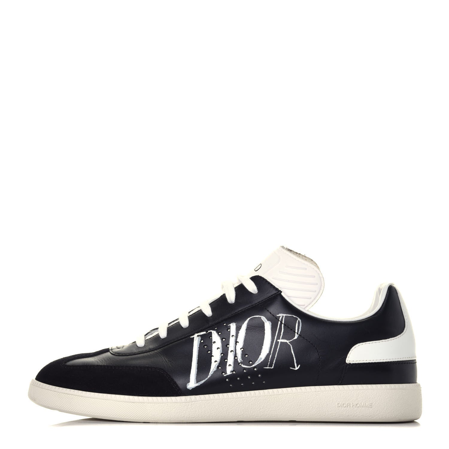 Christian Dior Homme Smooth Calfskin Suede Logo BO1 Sneakers 43 Black 1 of 10