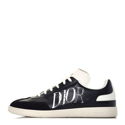 Christian Dior Homme Smooth Calfskin Suede Logo BO1 Sneakers 43 Black 1 of 10