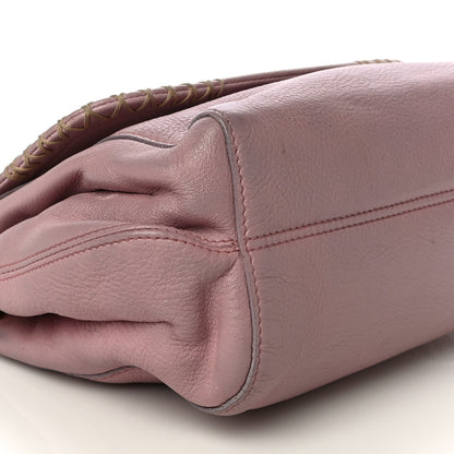 MCM Grained Calfskin Shoulder Bag Pink 8 of 27