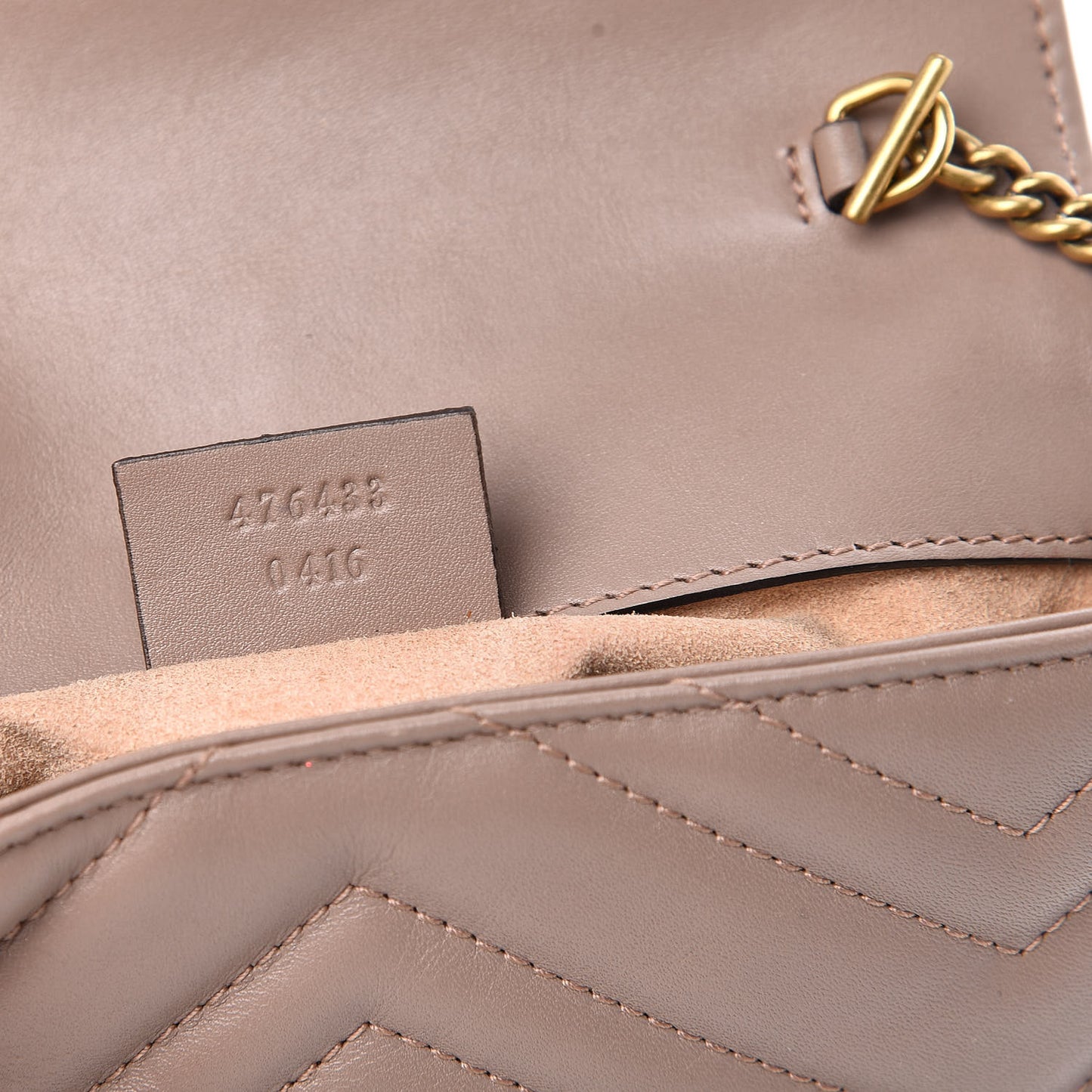 Calfskin Matelasse Super Mini GG Marmont Shoulder Bag Porcelain Rose