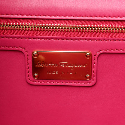 Salvatore Ferragamo Printed Calfskin Ginny Shoulder Bag Begonia 6 of 11