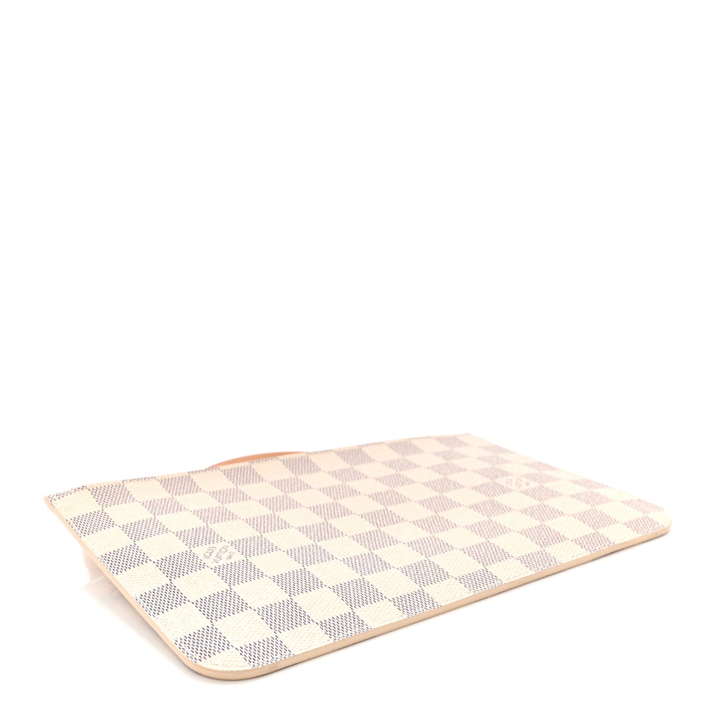 LOUIS VUITTON Damier Azur Neverfull MM GM Pochette Rose Ballerine