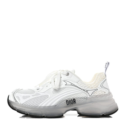Christian Dior Matte Technical Fabric Mesh Dior Vibe Sneakers 37 White Silver 1 of 11