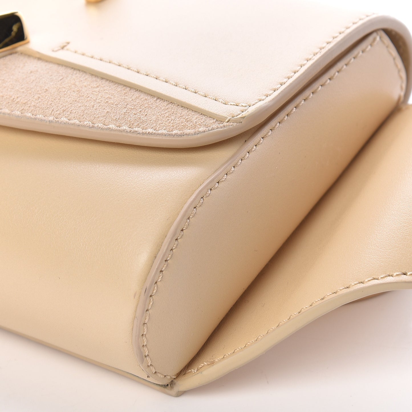 Calfskin Suede C Belt Bag Blondie Beige