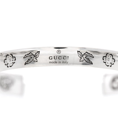 Gucci Sterling Silver Blind for Love Cuff Bracelet 3 of 4