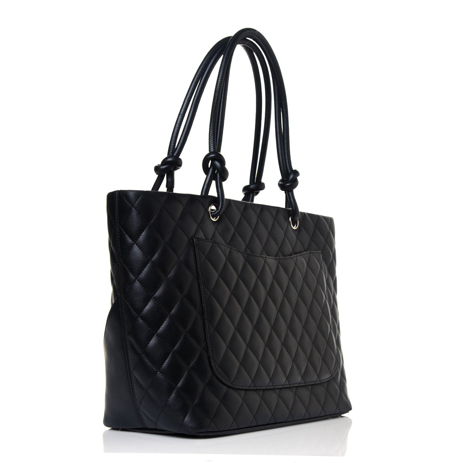 Chanel Calfskin Quilted Large Cambon Tote Black 3 of 12