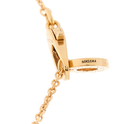 Bulgari 18K Rose Gold Diamond Turquoise Divas' Dream Pendant Necklace 4 of 7