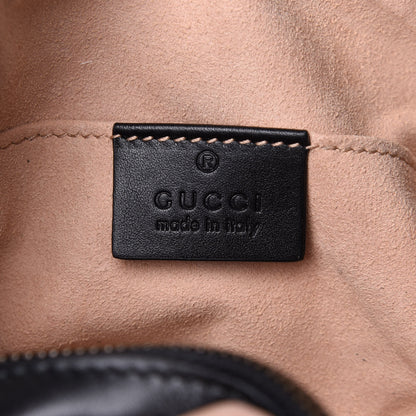 Gucci Calfskin Matelasse GG Marmont Belt Bag 85 34 Black 7 of 14