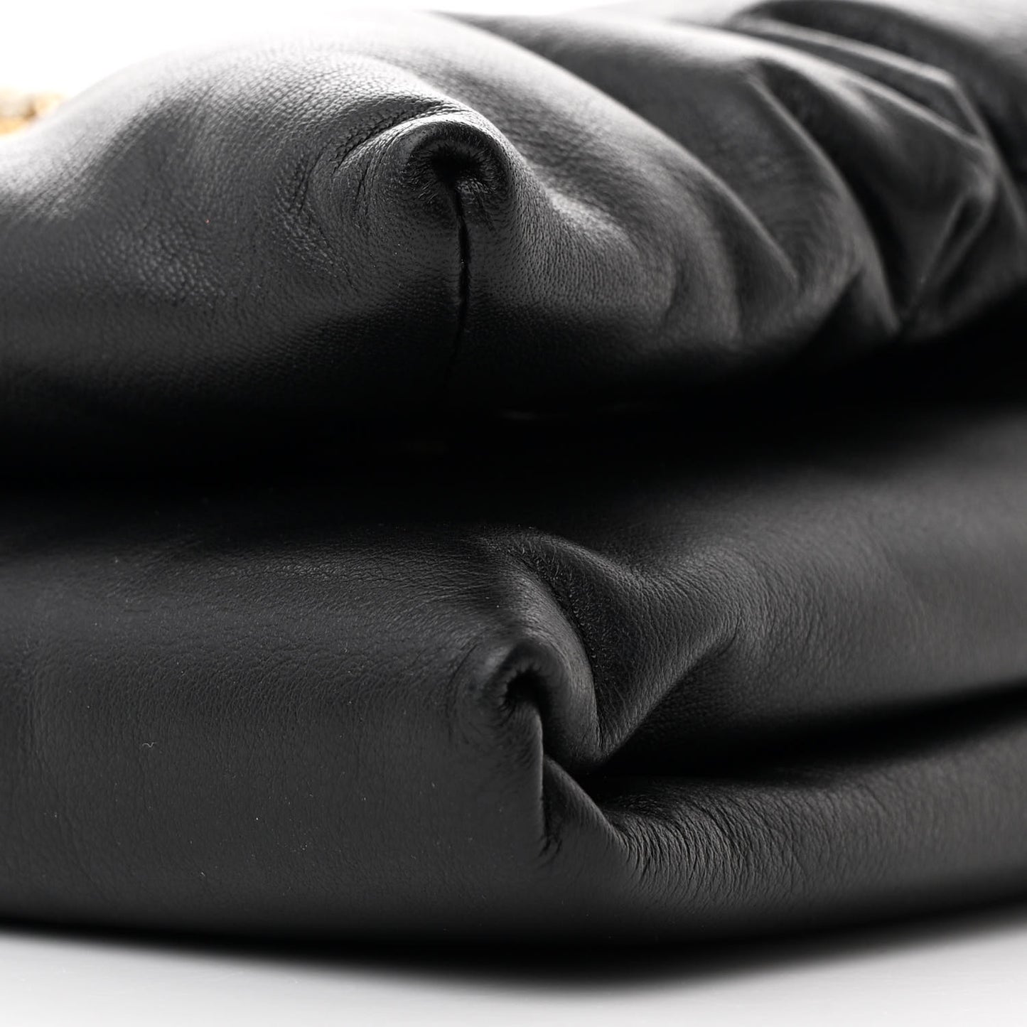 DOLCE GABBANA Calfskin Devotion Clutch Black