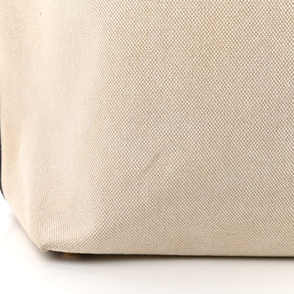 Burberry Cotton Canvas Calfskin Large Soft Belted Tote Bag Natural 12 of 13