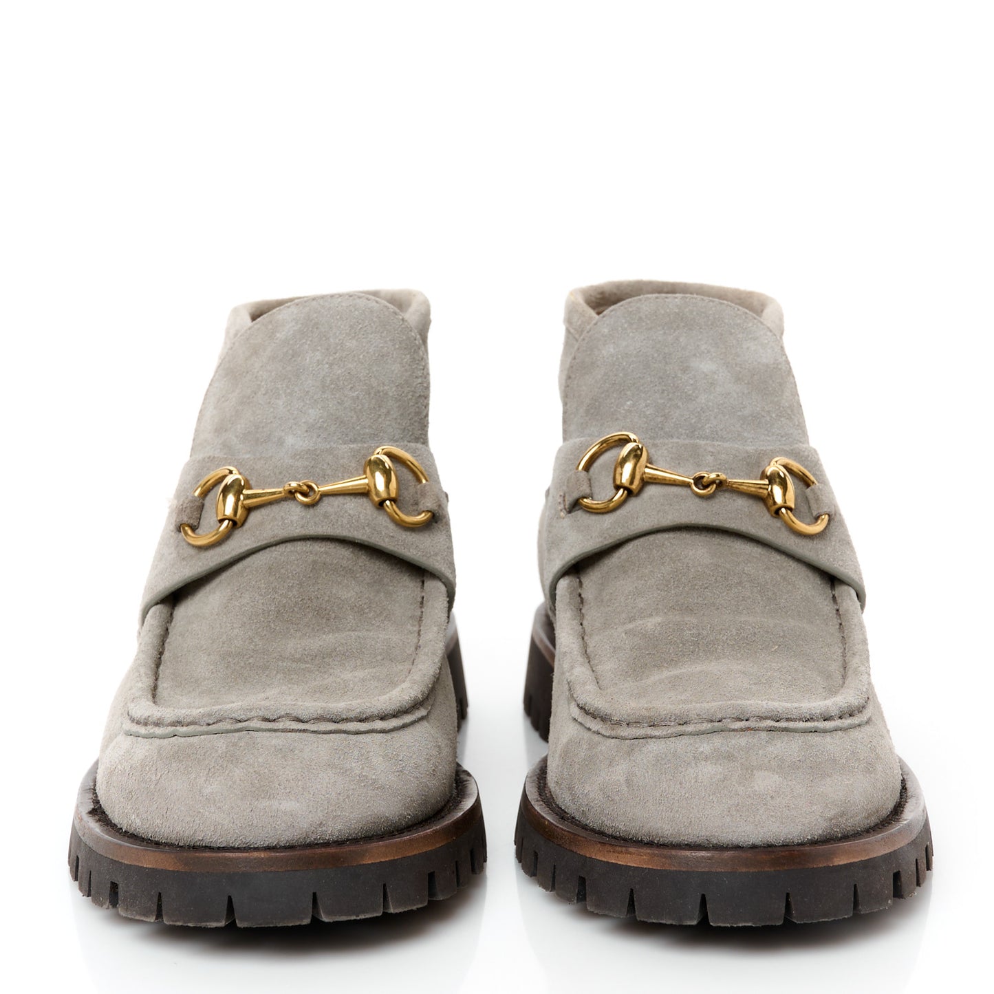 Suede Horsebit Ankle Boots 40 New Fango