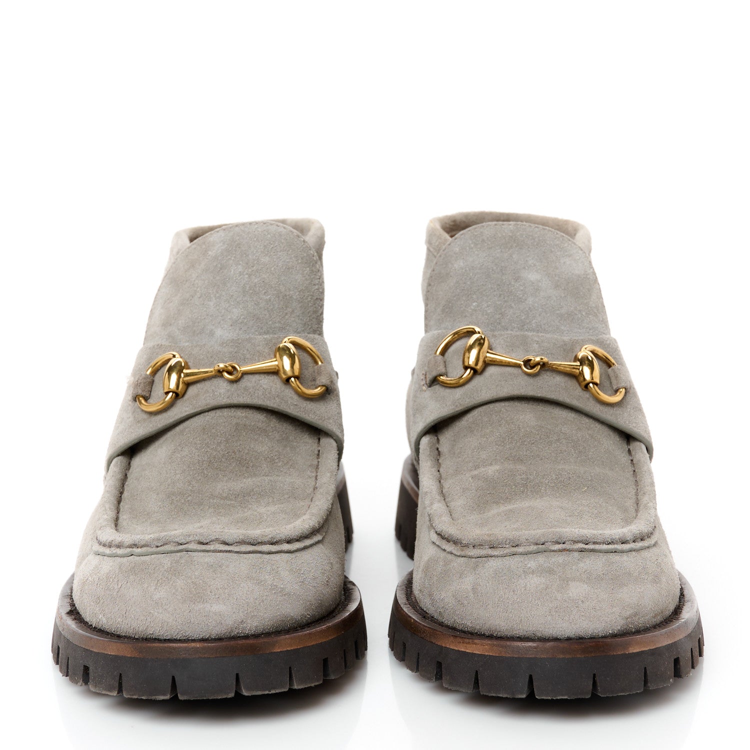 Gucci Suede Horsebit Ankle Boots 40 New Fango 2 of 10