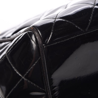 Chanel Patent Quilted Tote Black 13 of 14