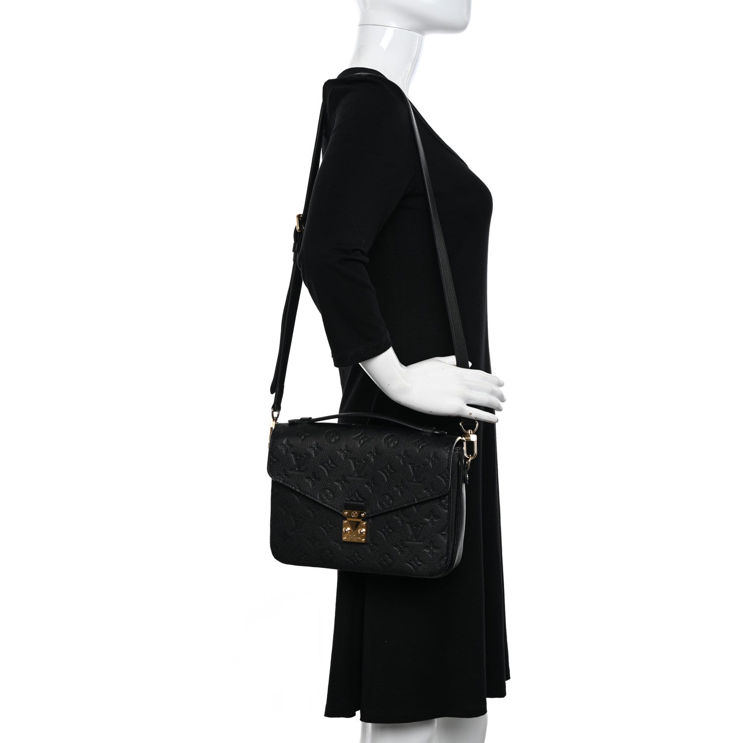 Louis Vuitton Empreinte Pochette Metis Black 2 of 10