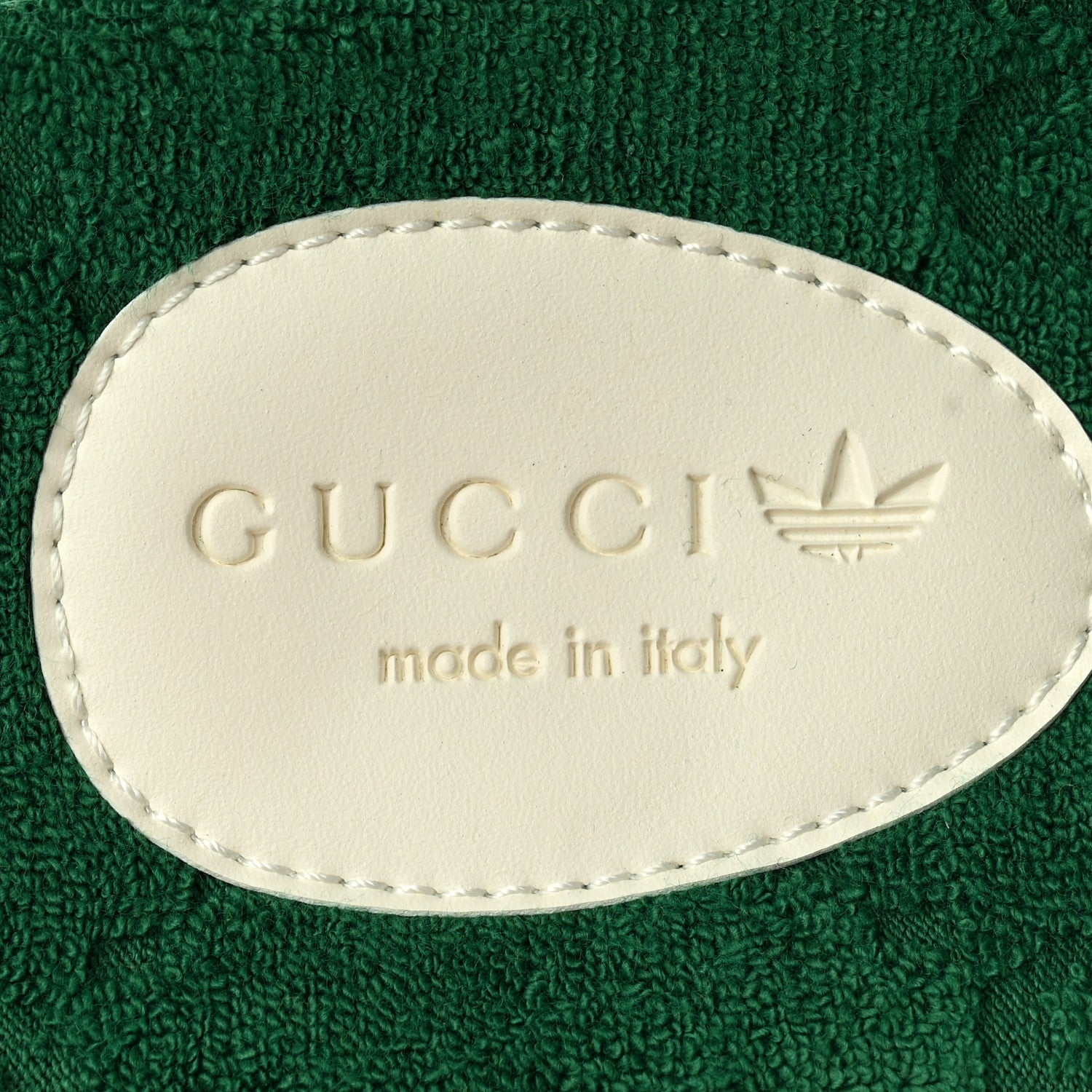 Gucci X ADIDAS Terry Cloth Trefoil GG Monogram Womens Platform