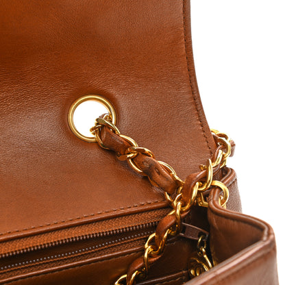 Chanel Lambskin Quilted Small Single Flap Brown 11 of 13