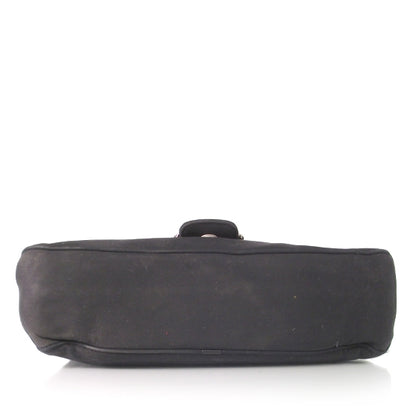 FASHIONPHILE SALVATOREFERRAGAMOCanvasShoulderBagBlack 5 of 11